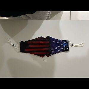 American Flag Face 2in1 Mask